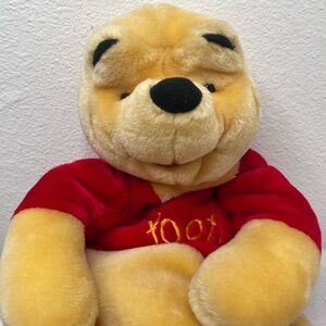 Vintage Disney Winnie the Pooh Plush Hot Water Bottle Set - Complete PJ Case